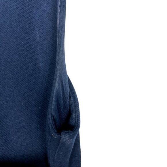 Kaffe women's Navy Blue India V Neck Sleeveless Ruched Lined Cocktail Dress US L - Picture 9 of 15